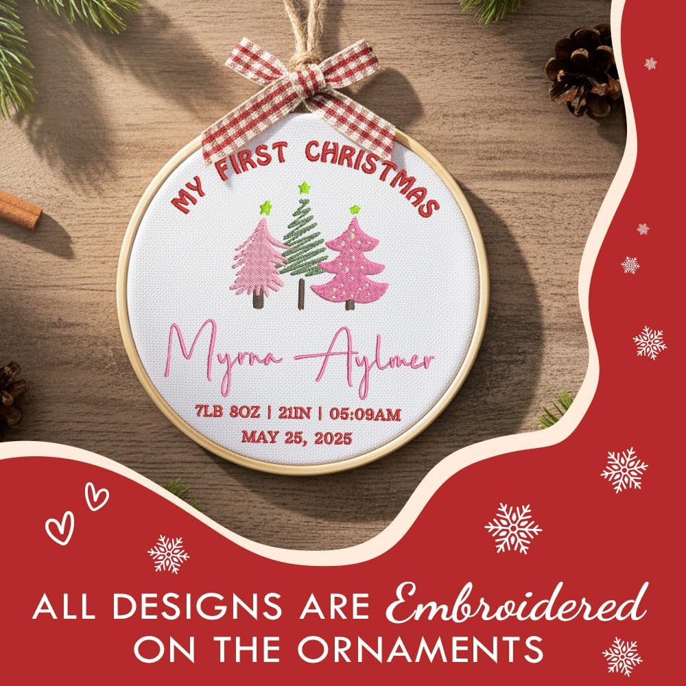 Personalized Baby's First Christmas Ornament — 10 — image 4