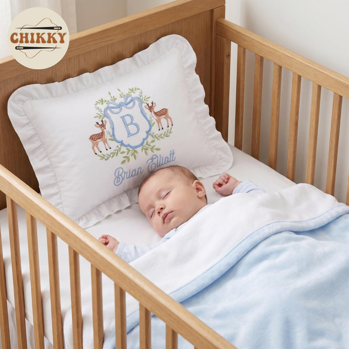 Personalized Embroidered Pillow Cover — 22 — image 3