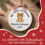 Personalized Baby's First Christmas Ornament — 1 — image 4