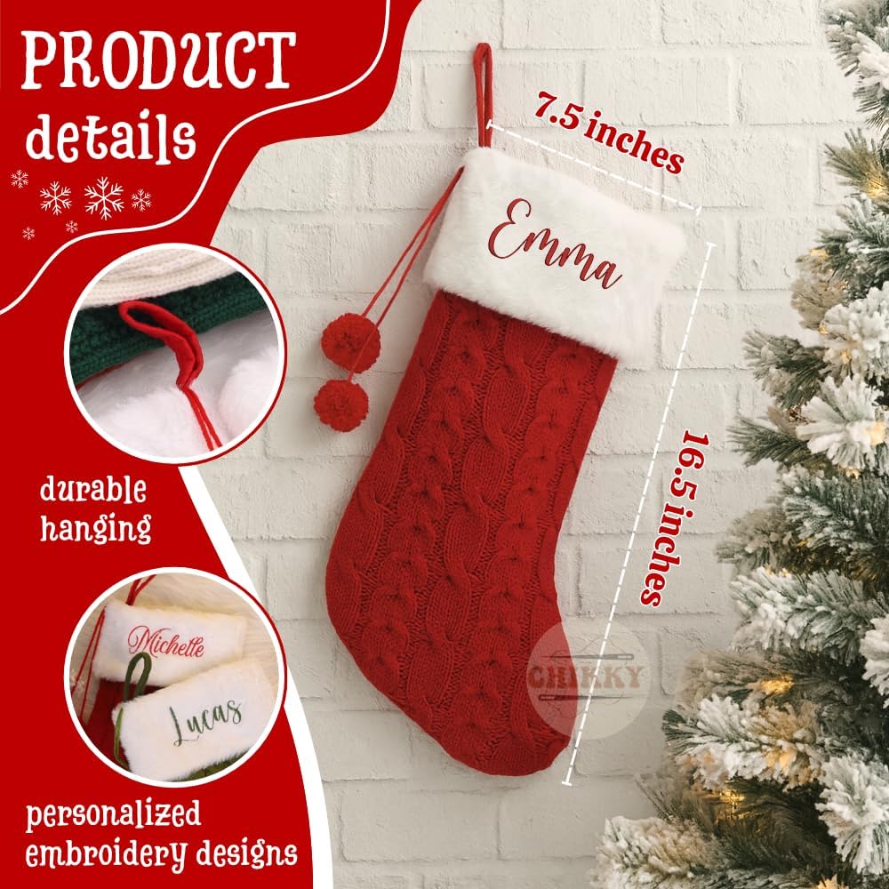 Personalized Embroidered Christmas Stocking — Style 1 — image 2