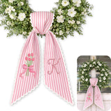 Monogram Personalized Wreath Sash — 9 - Tulip Bouquet