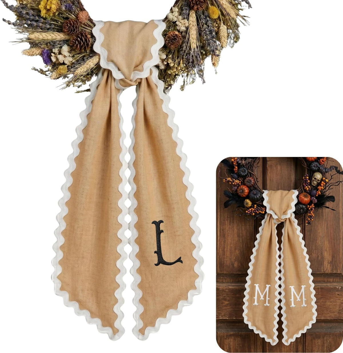 Halloween Personalized Wreath Sash