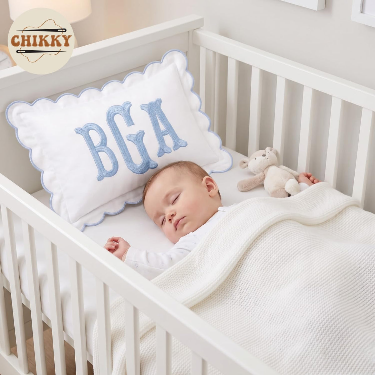 Personalized Embroidered Pillow Cover — image 3