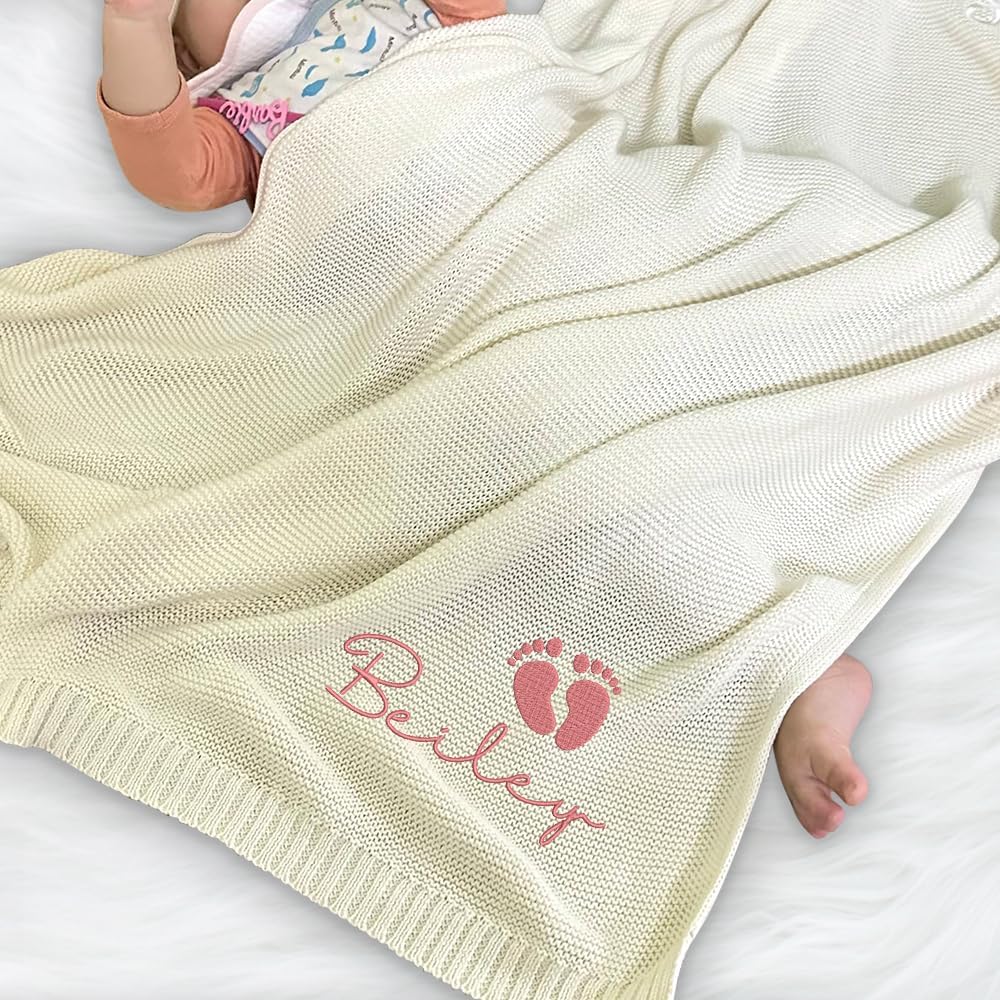 Personalized Knit Baby Blanket — 2 - Pattern — image 4