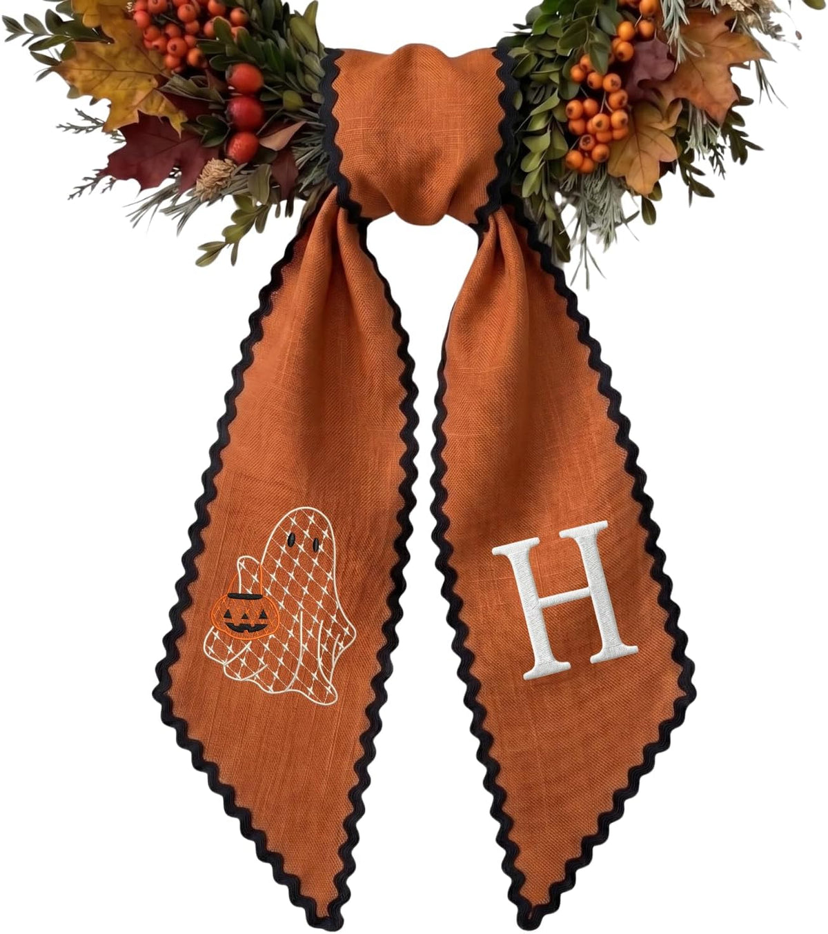 Halloween Personalized Wreath Sash