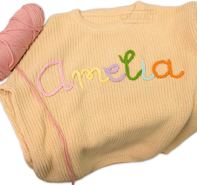 Personalized Baby Name Sweater