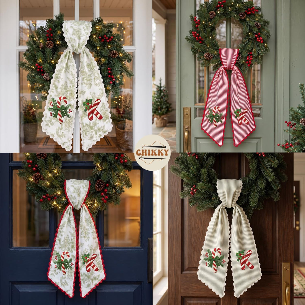 Christmas Personalized Wreath Sash — image 6