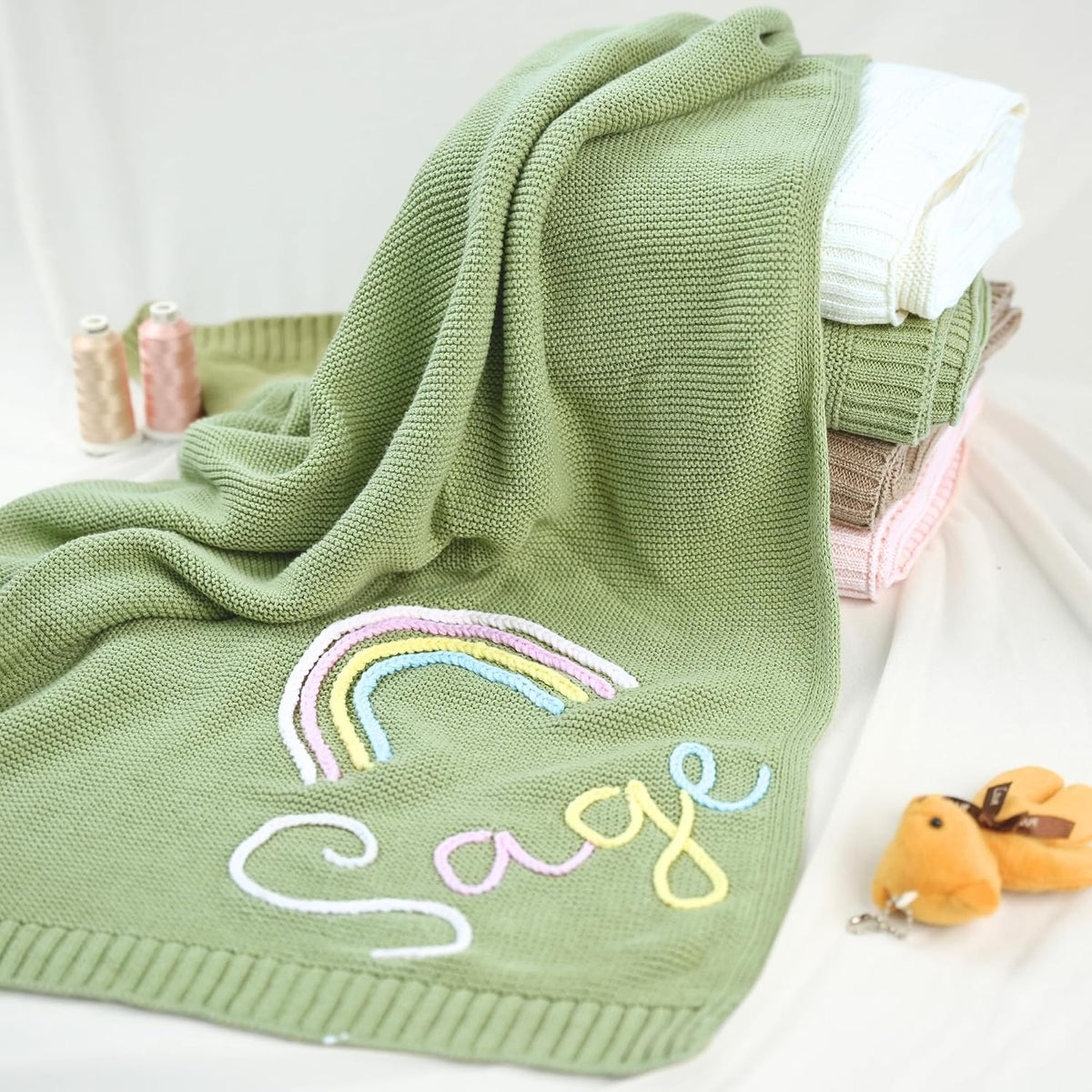Personalized Knit Baby Blanket — 5 — image 3