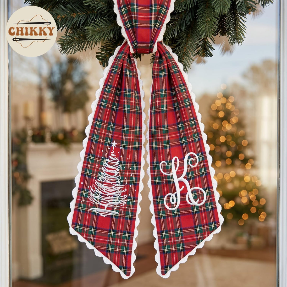 Christmas Personalized Wreath Sash — image 4
