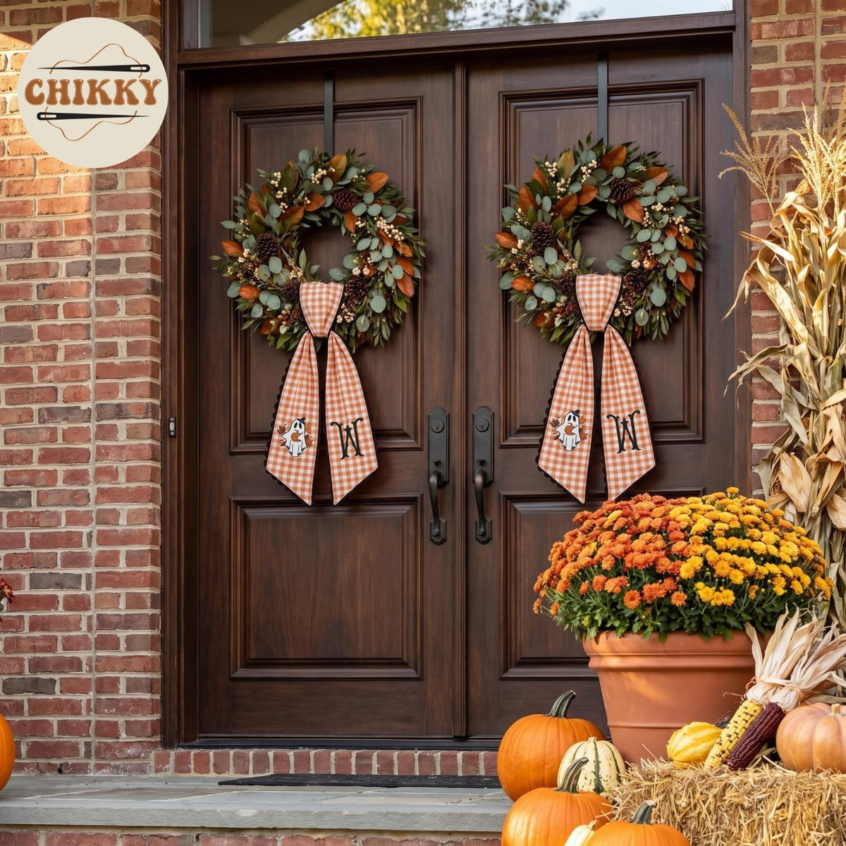 Halloween Personalized Wreath Sash — image 3