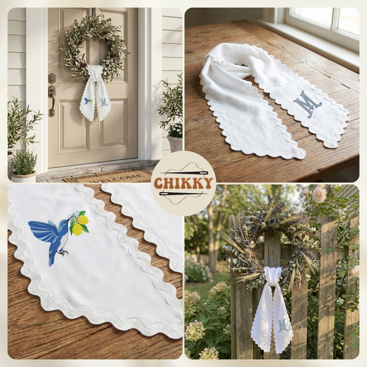 Christmas Personalized Wreath Sash — image 8