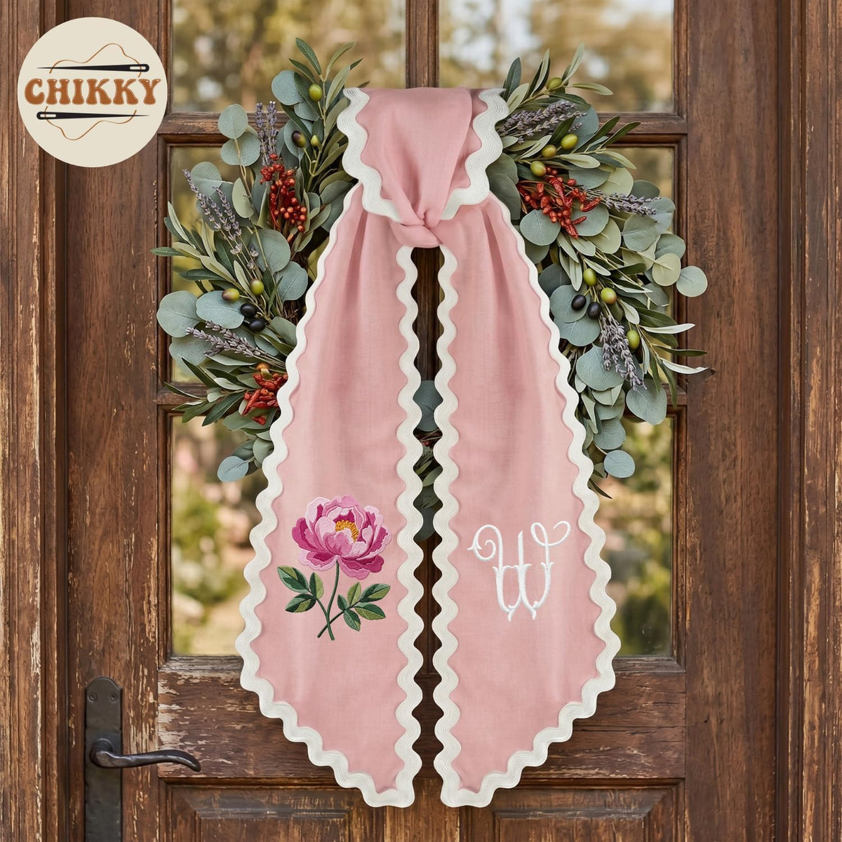 Christmas Personalized Wreath Sash — image 6