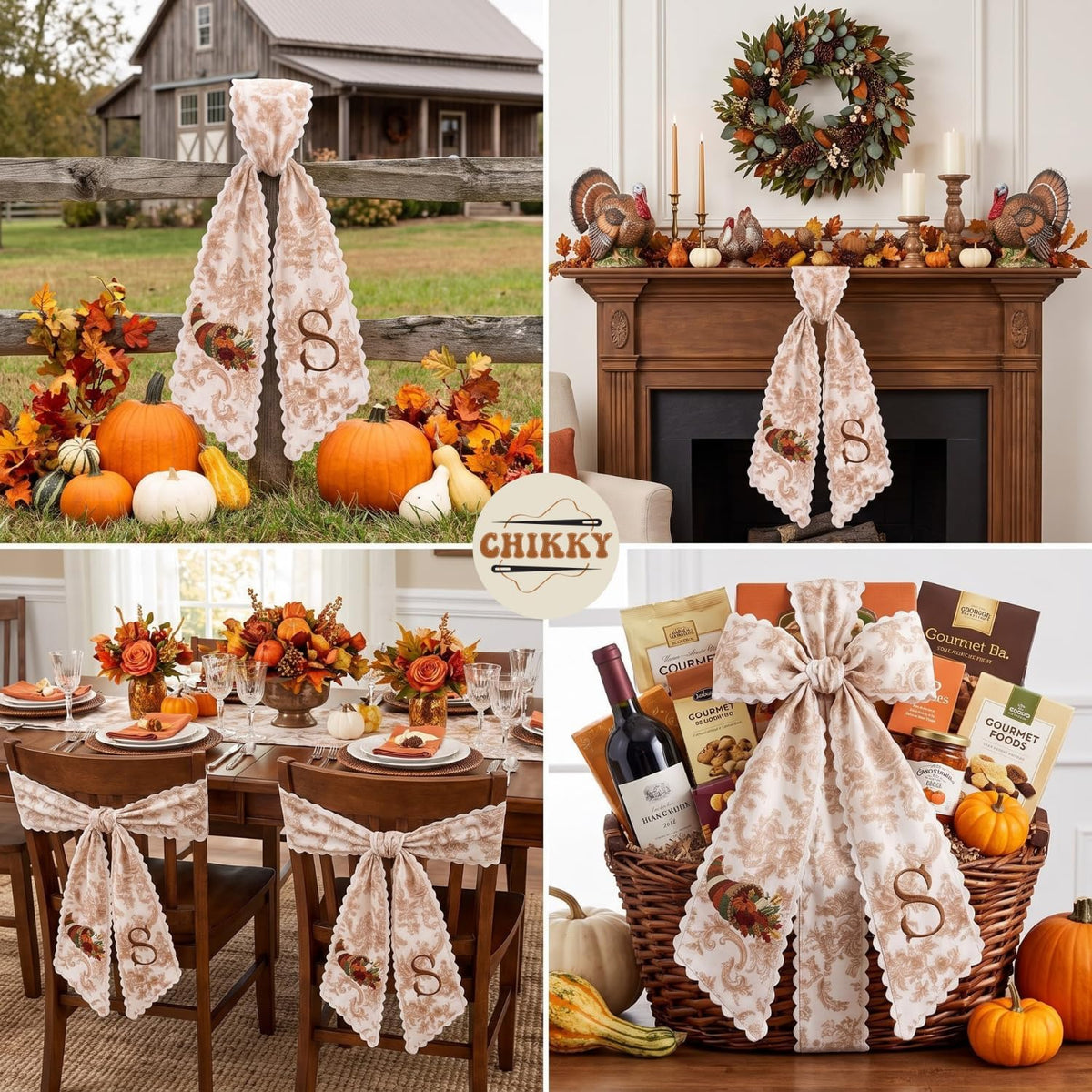 Autumn Personalized Wreath Sash — image 5