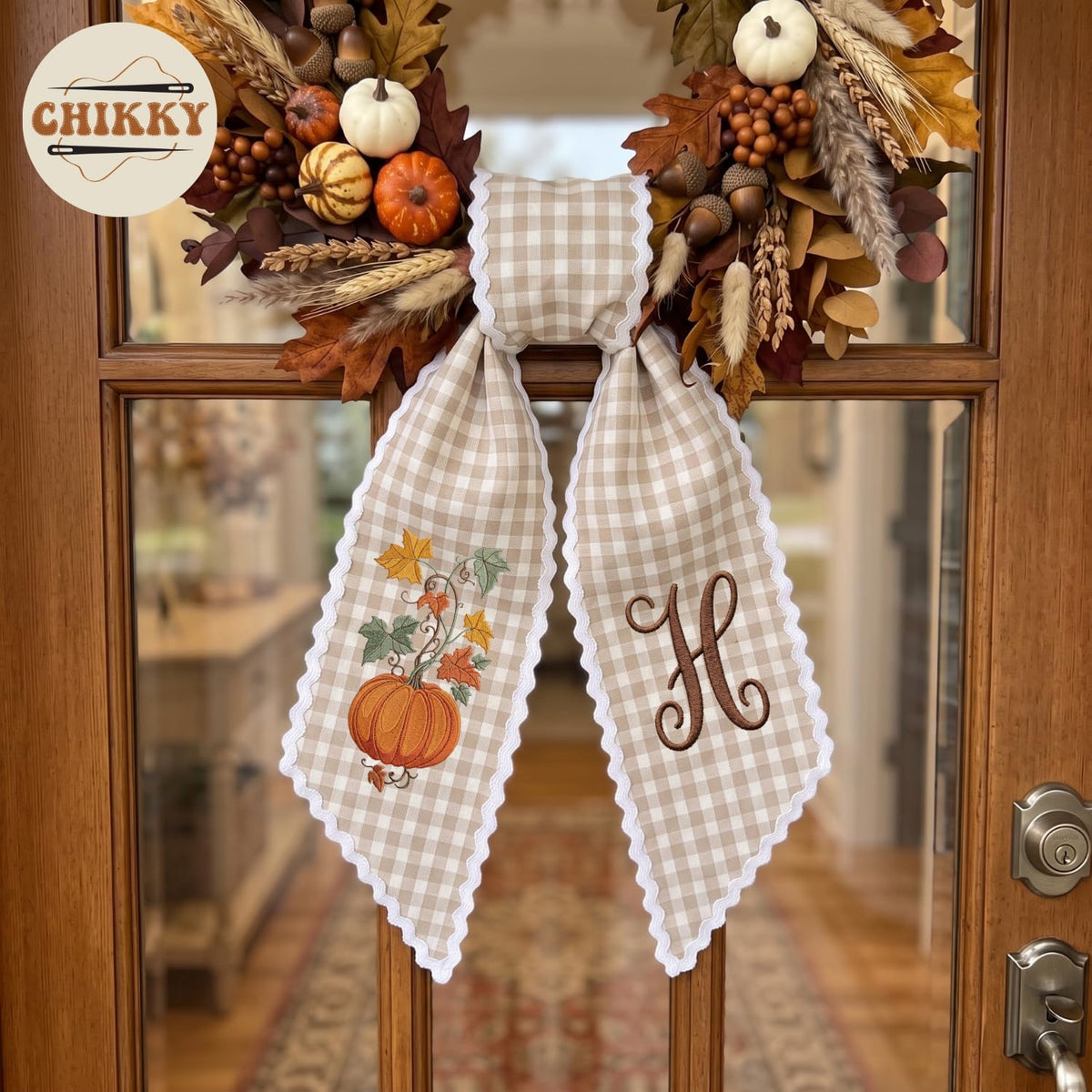 Autumn Personalized Wreath Sash — image 5