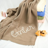 Personalized Knit Baby Blanket — 2 — image 3