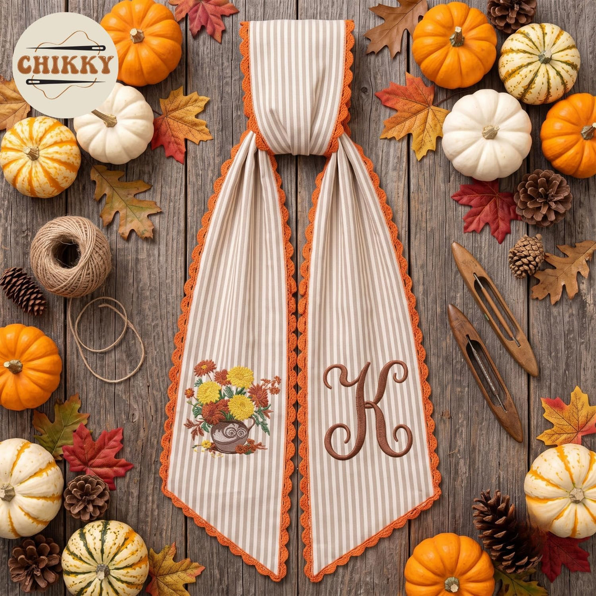 Halloween Personalized Wreath Sash — image 4