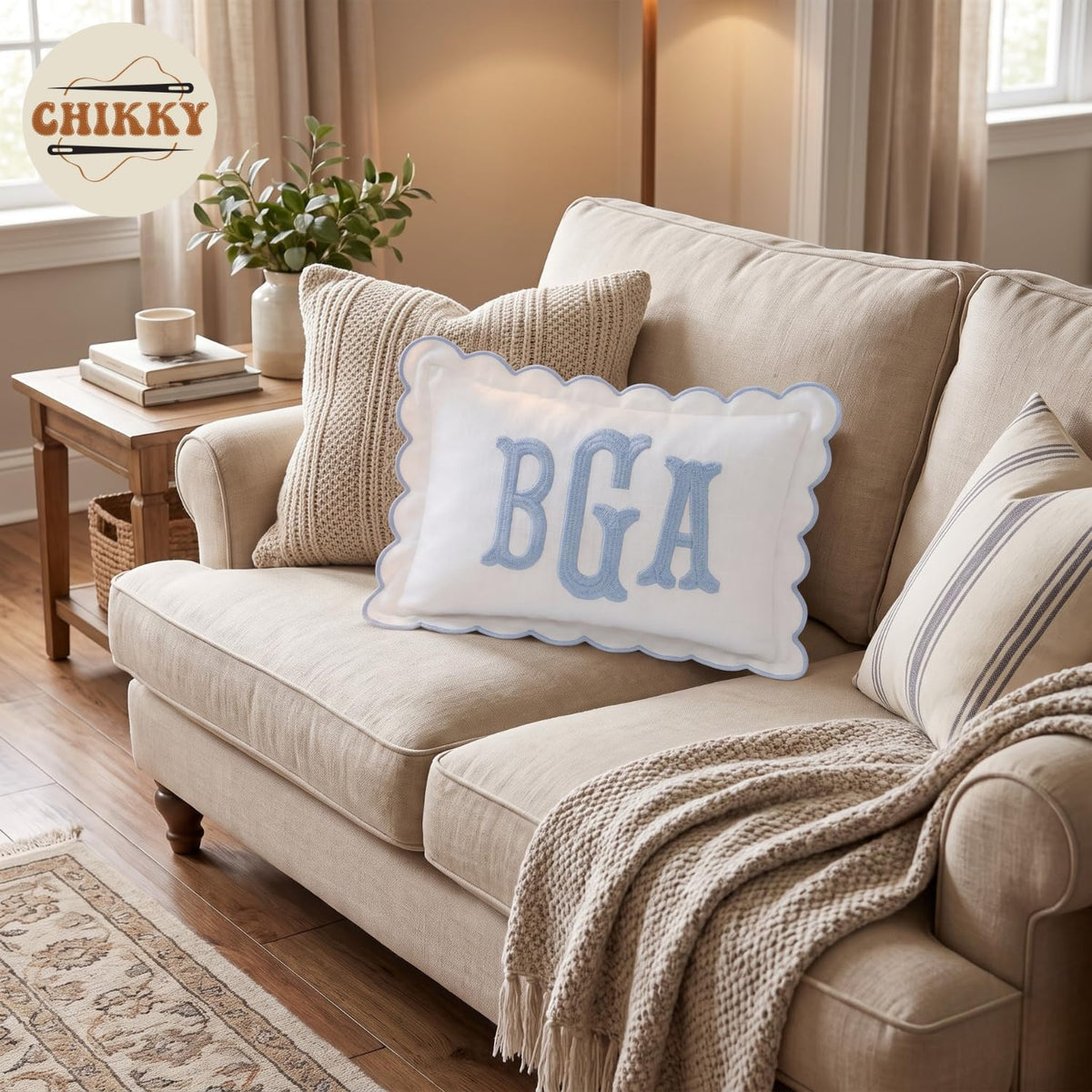 Personalized Embroidered Pillow Cover — image 5