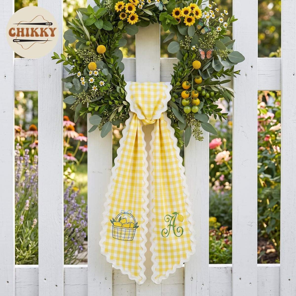 Christmas Personalized Wreath Sash — image 4