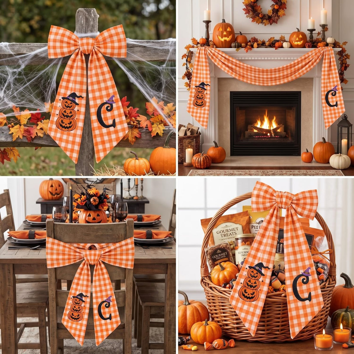 Halloween Personalized Wreath Sash — image 6