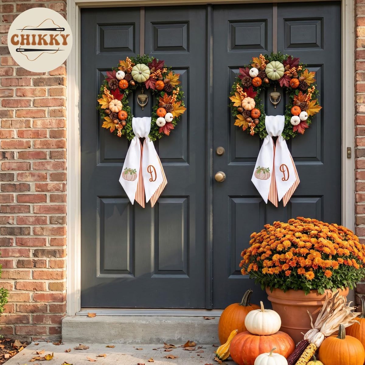 Halloween Personalized Wreath Sash — image 4