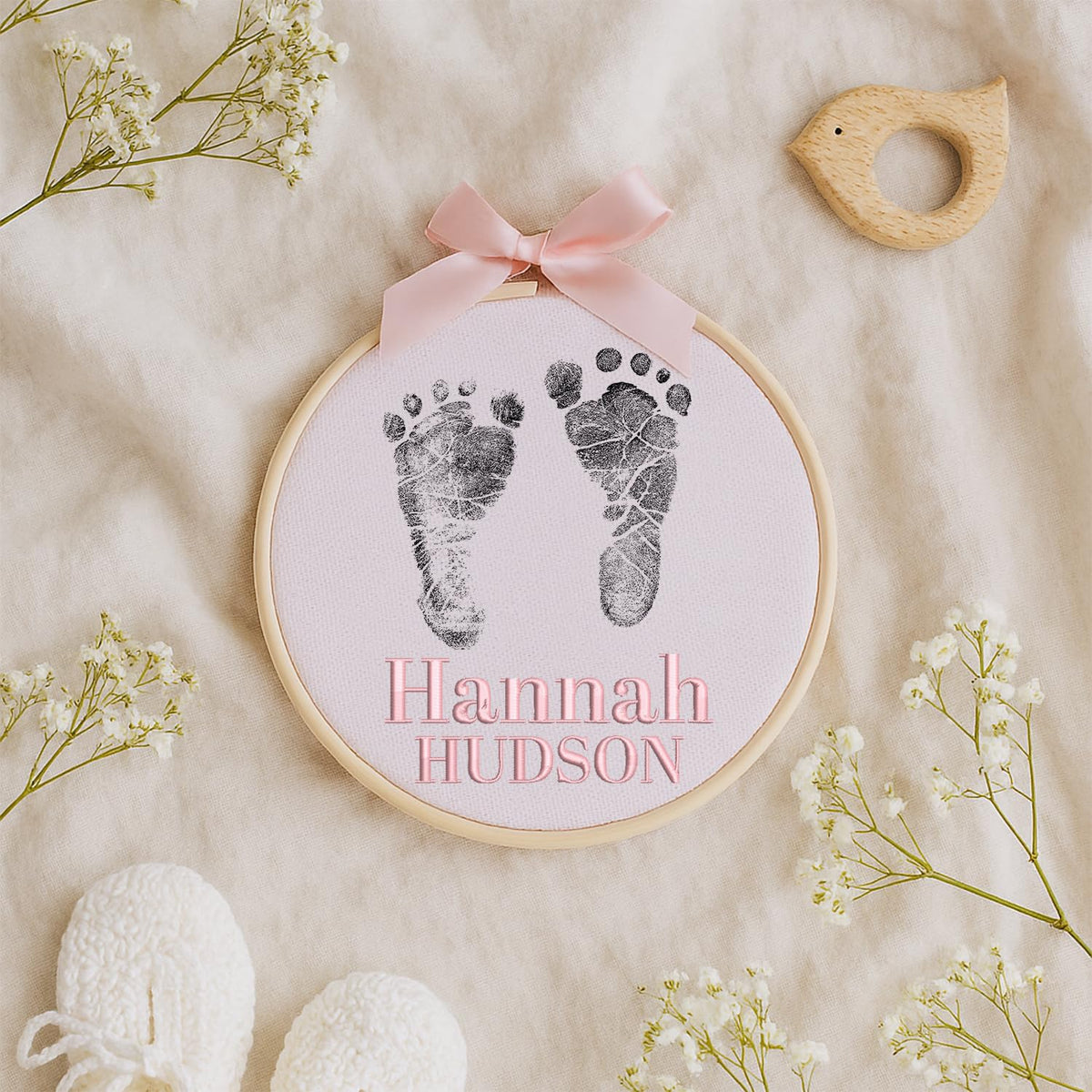 Personalized Embroidered Baby Name Hoop — 8 — image 8