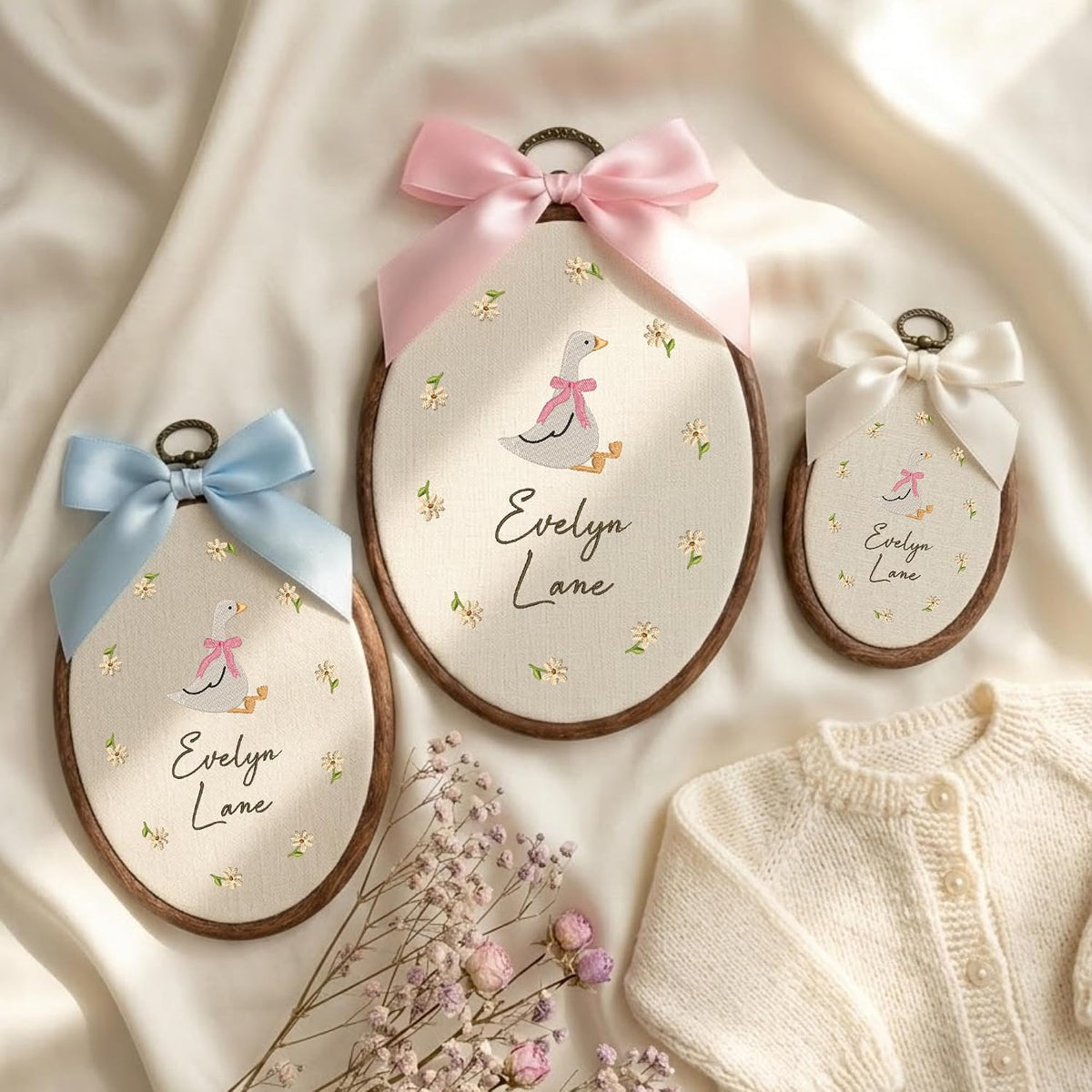 Personalized Embroidered Baby Name Hoop — 11 — image 2