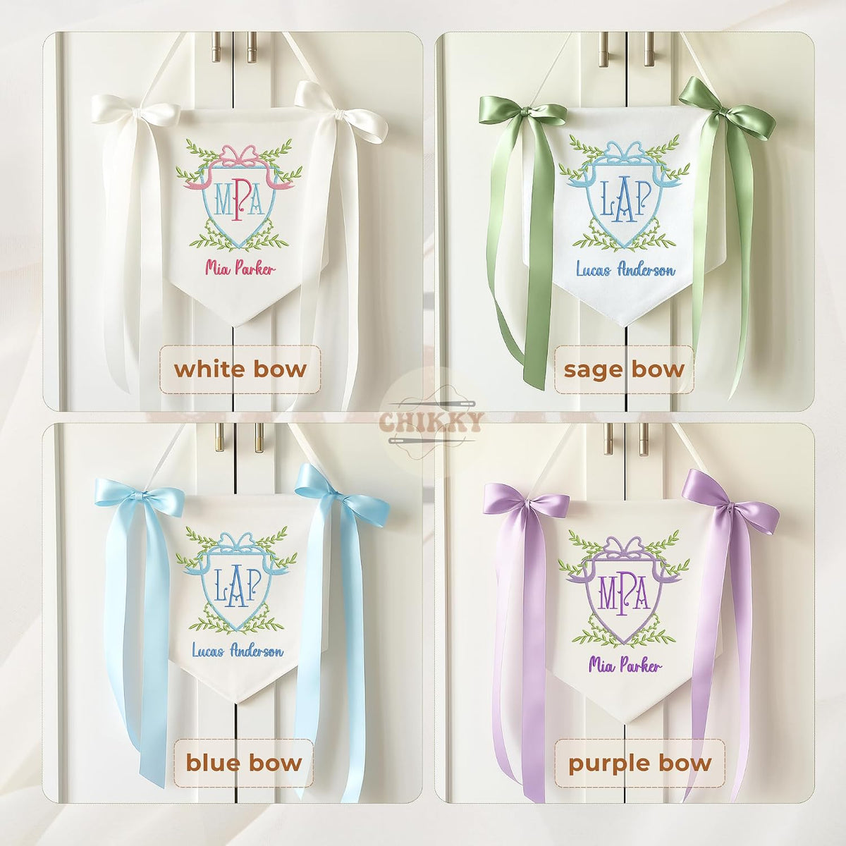 Personalized Embroidered Baby Name Banner — 8 — image 6