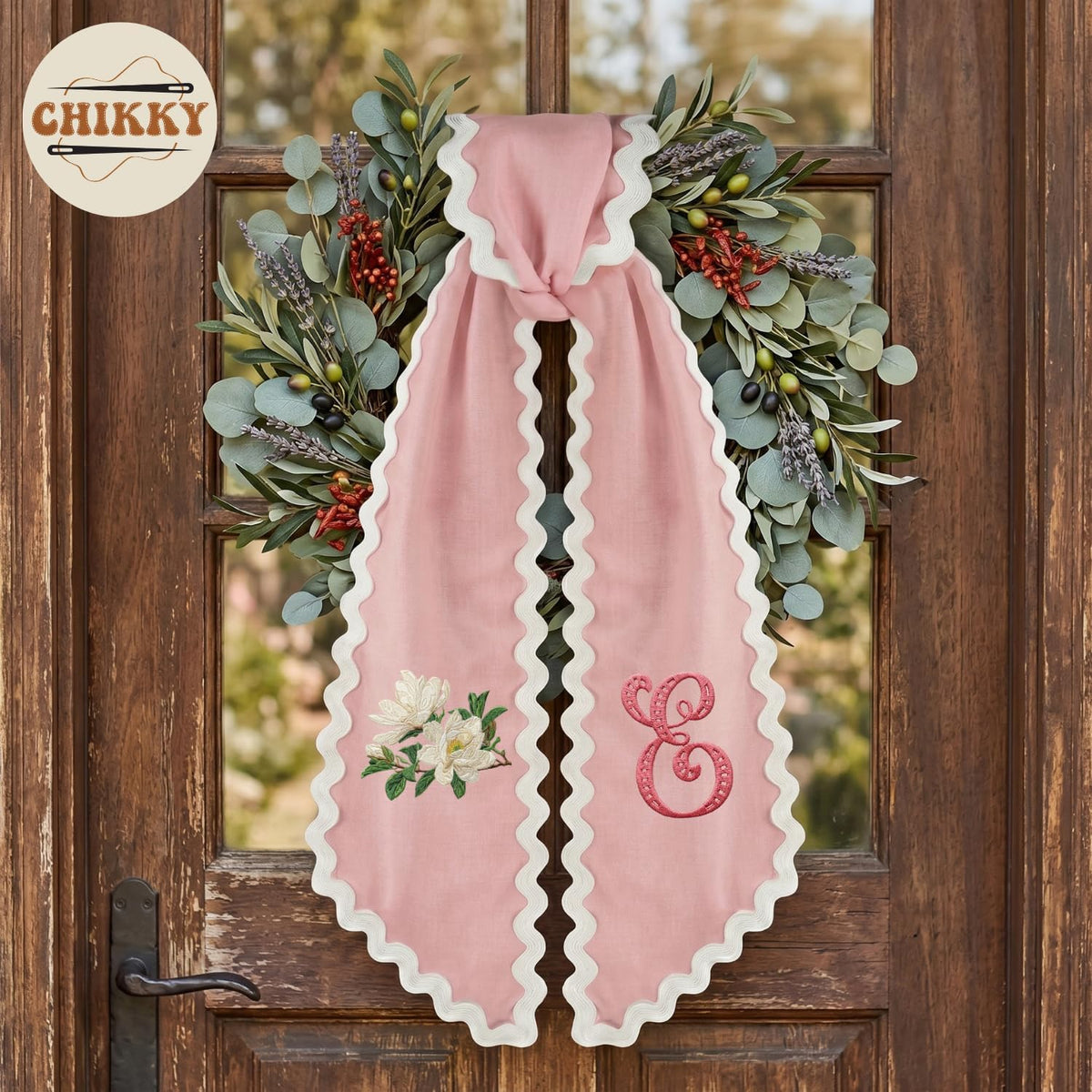 Christmas Personalized Wreath Sash — image 8