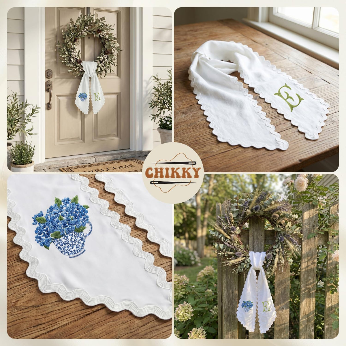 Christmas Personalized Wreath Sash — image 8