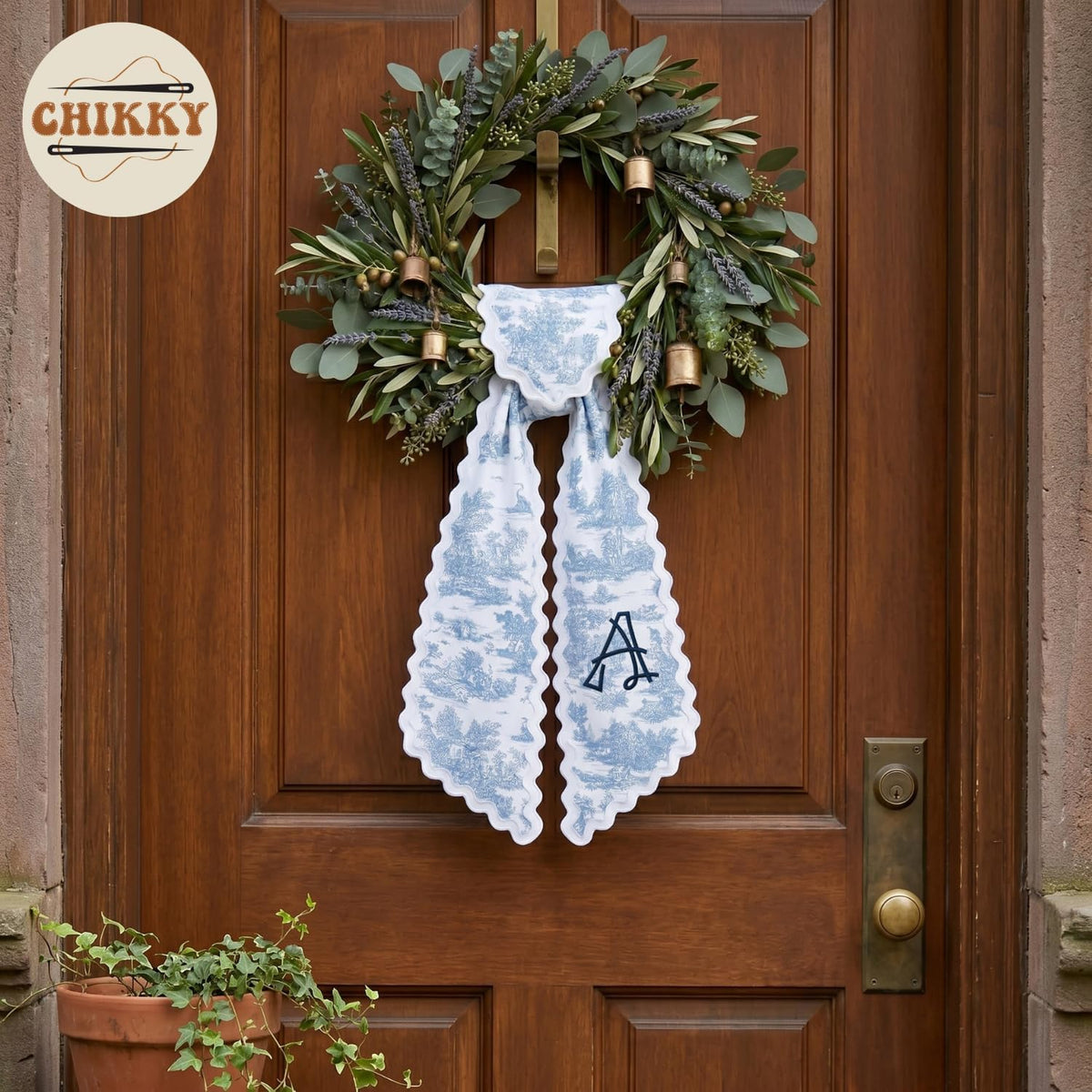 Christmas Personalized Wreath Sash — image 4