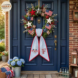 Patriotic Personalized Wreath Sash — 9-250years 4th of July — image 2