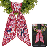 Patriotic Personalized Wreath Sash — 8 - USA Flag Star
