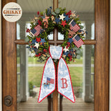 Patriotic Personalized Wreath Sash — 1 - USA Flag Flowers — image 5