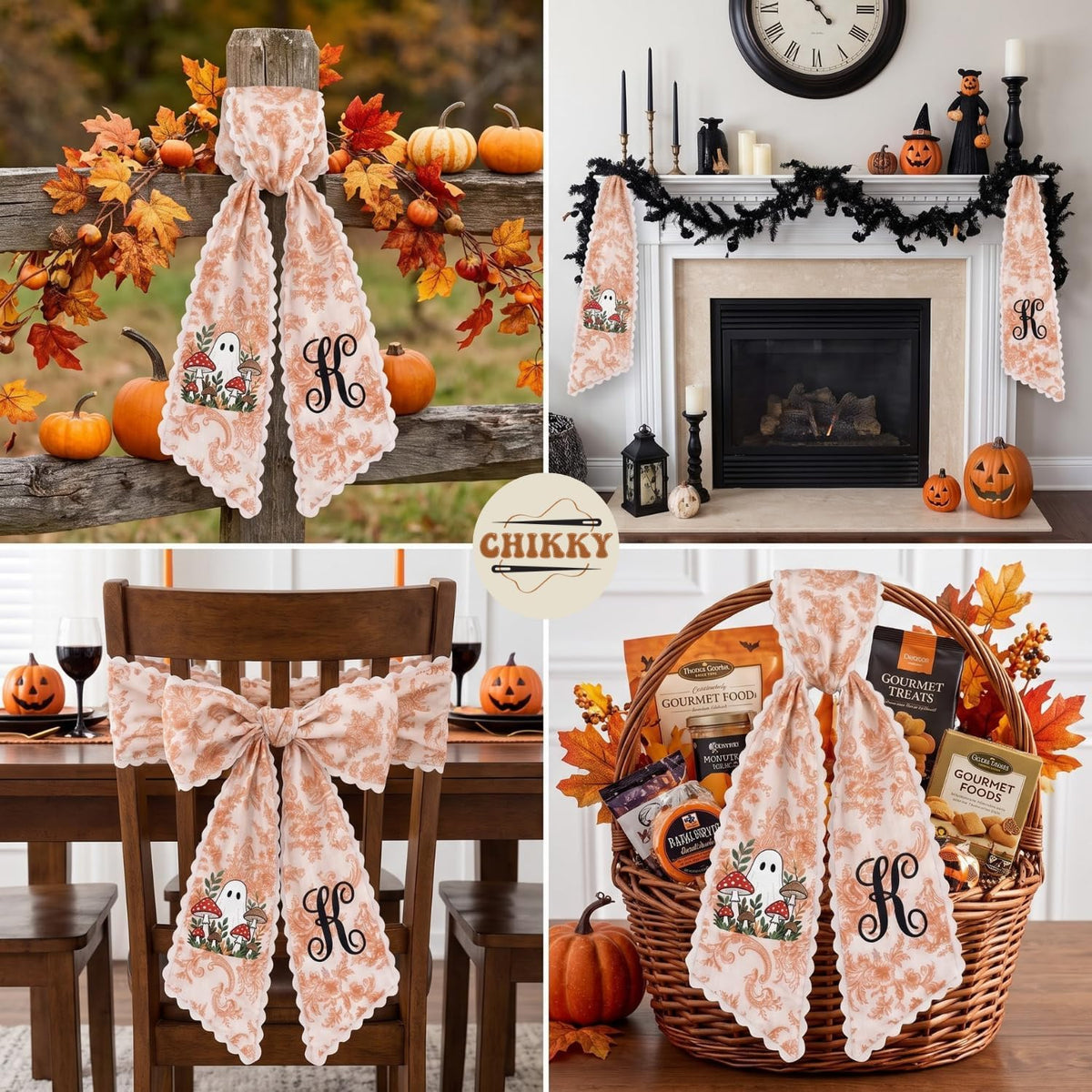 Halloween Personalized Wreath Sash — image 5