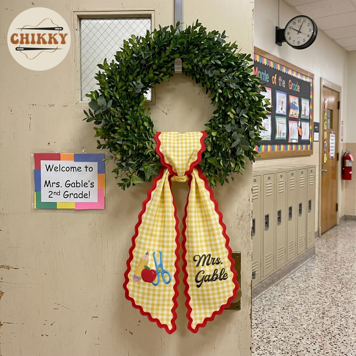 Monogram Personalized Wreath Sash — image 2
