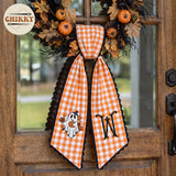 Halloween Personalized Wreath Sash — image 2