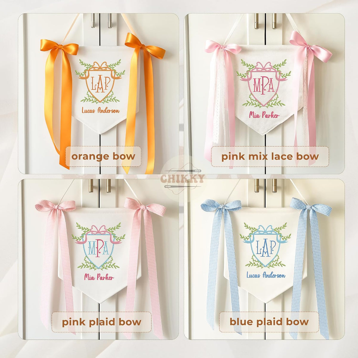Personalized Embroidered Baby Name Banner — 8 — image 7