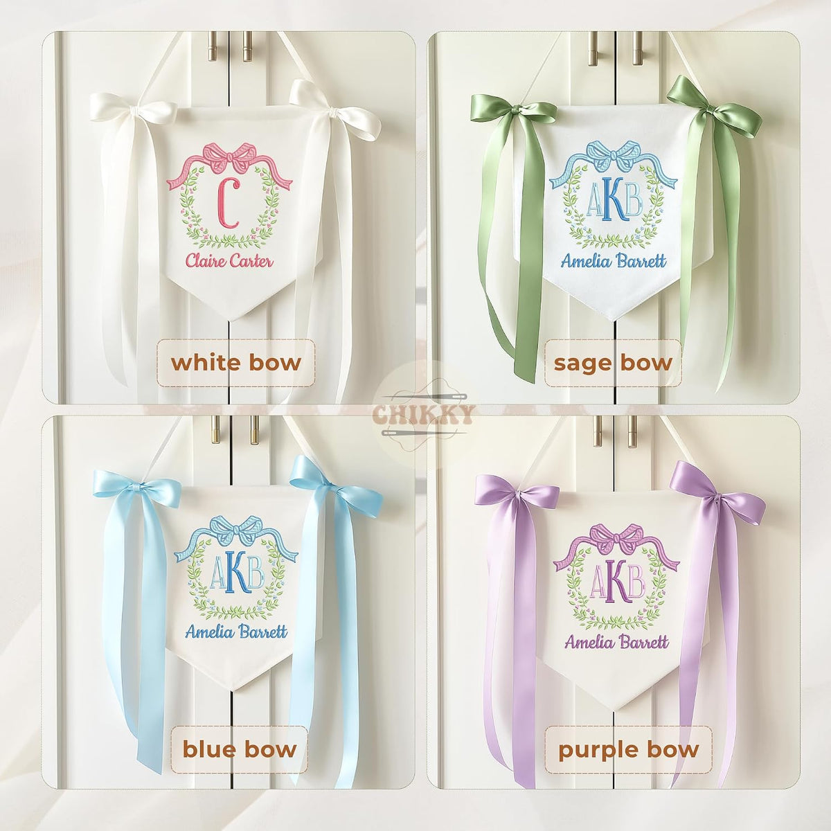 Personalized Embroidered Baby Name Banner — 4 — image 6