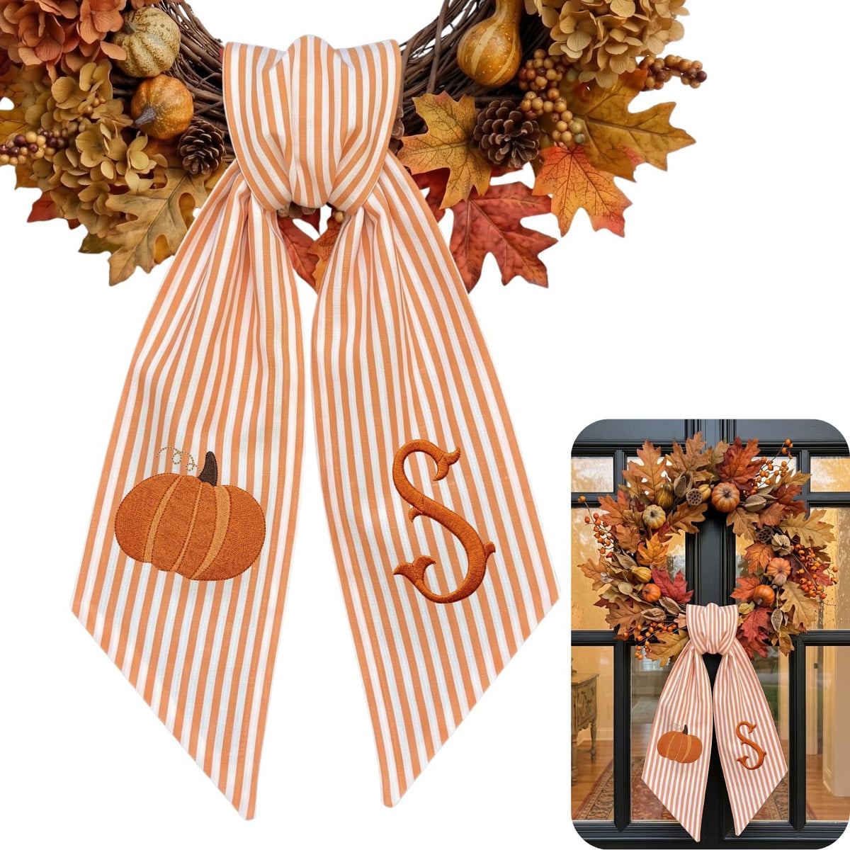 Christmas Personalized Wreath Sash — 22