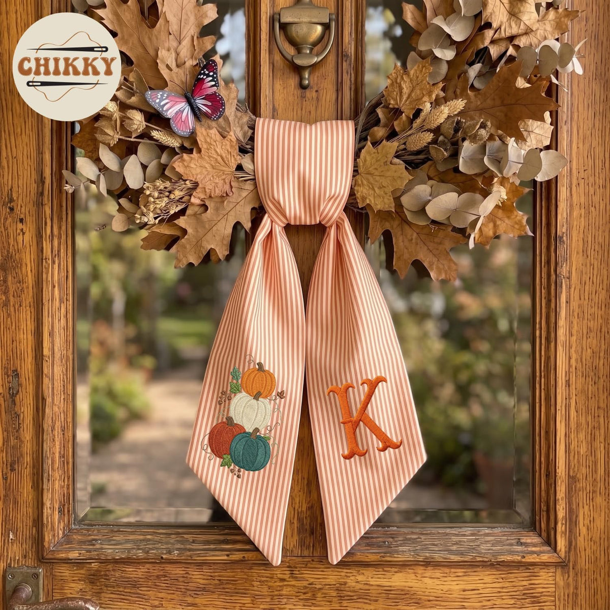 Halloween Personalized Wreath Sash — image 5
