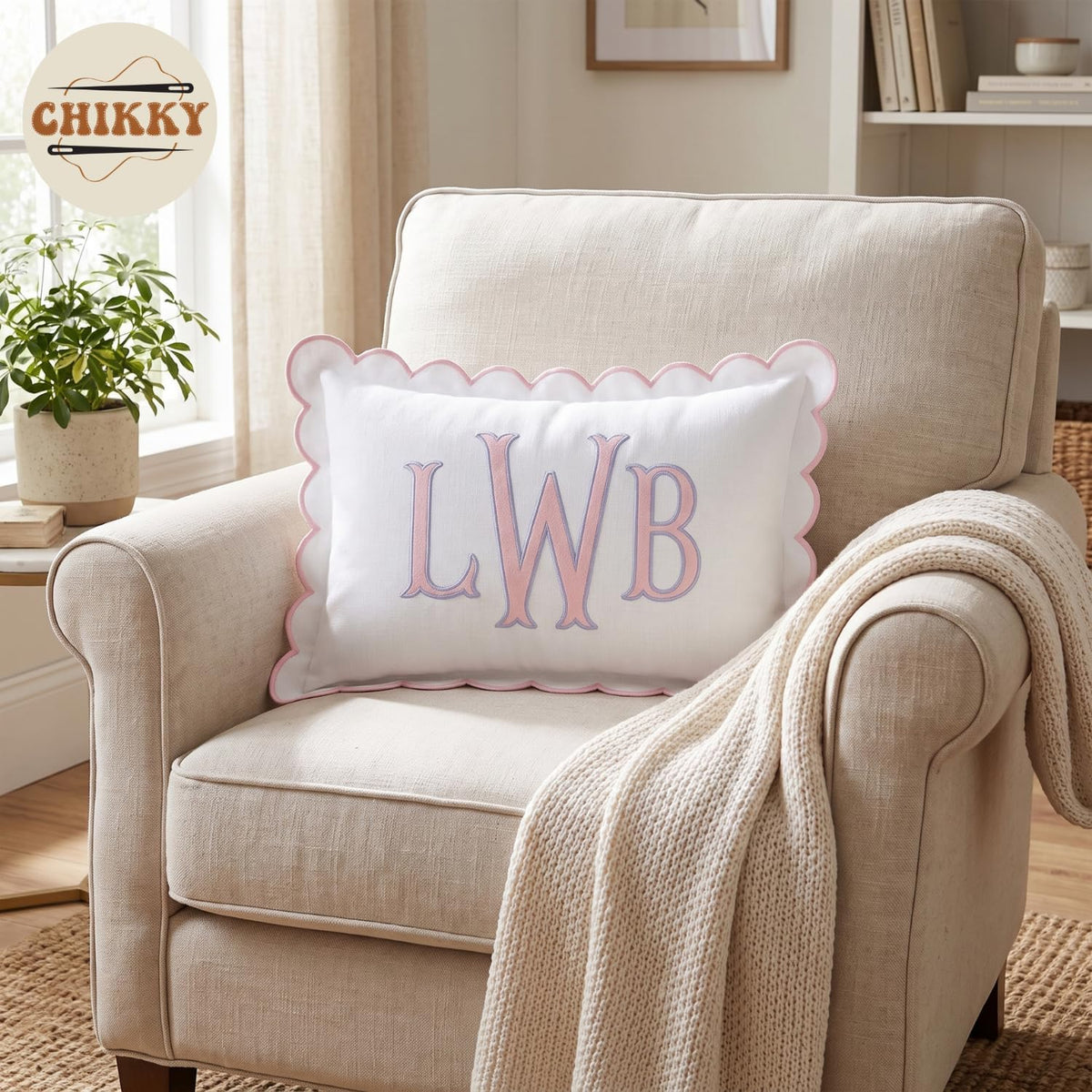 Personalized Embroidered Pillow Cover — image 5