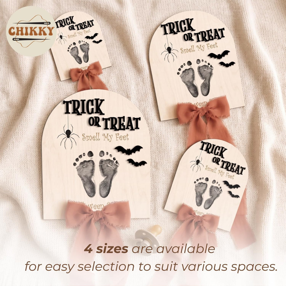 Personalized Wooden Birth Announcement Sign — image 8