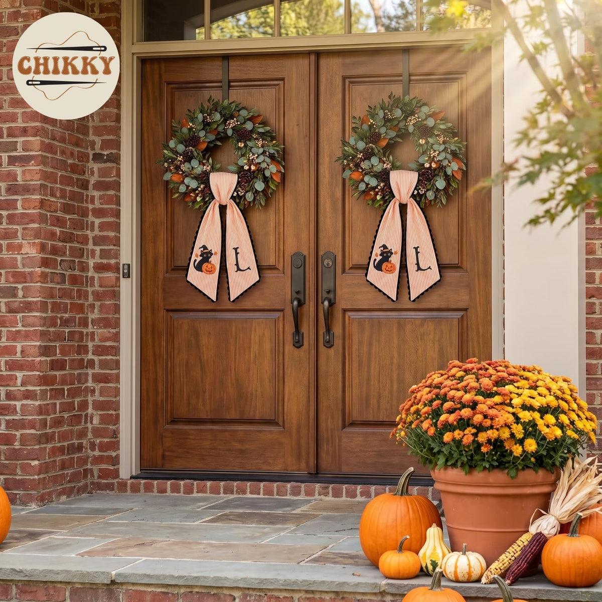 Halloween Personalized Wreath Sash — image 2
