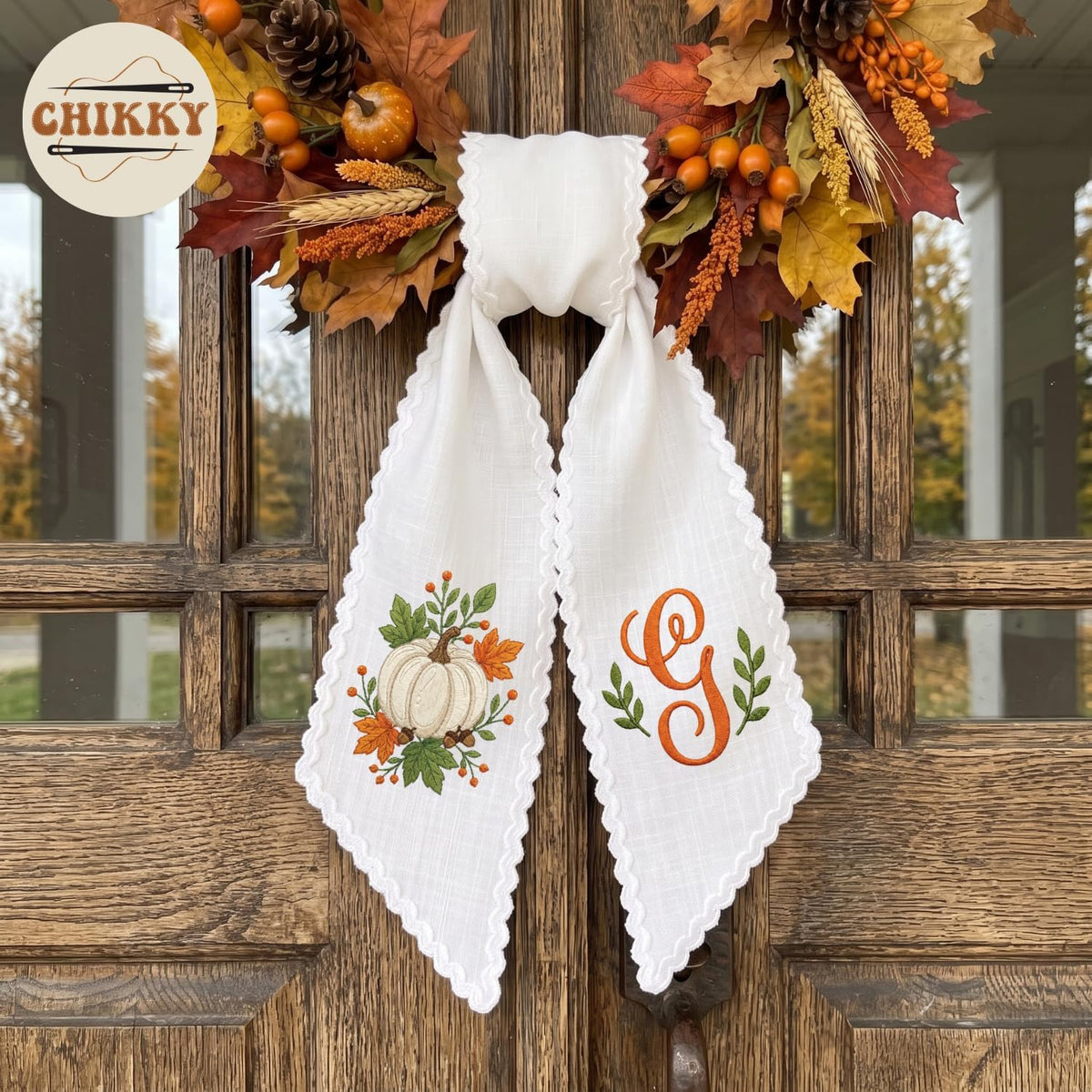 Halloween Personalized Wreath Sash — image 4