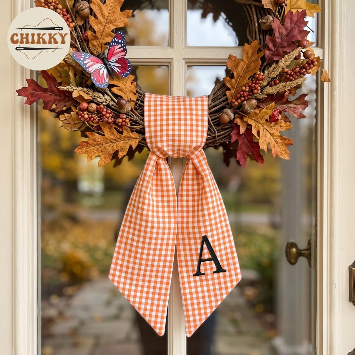 Halloween Personalized Wreath Sash — image 2