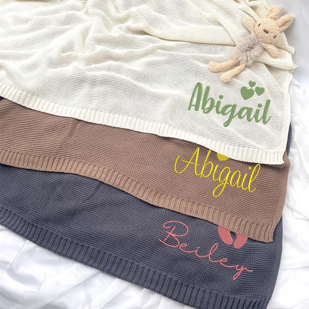 Personalized Knit Baby Blanket — 2 - Pattern — image 3