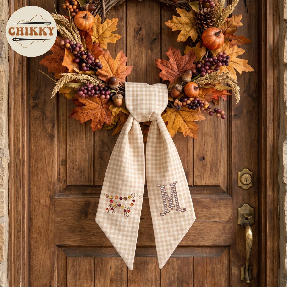 Autumn Personalized Wreath Sash — image 4