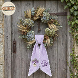 Monogram Personalized Wreath Sash — 2 - Lavender Bonsai — image 5