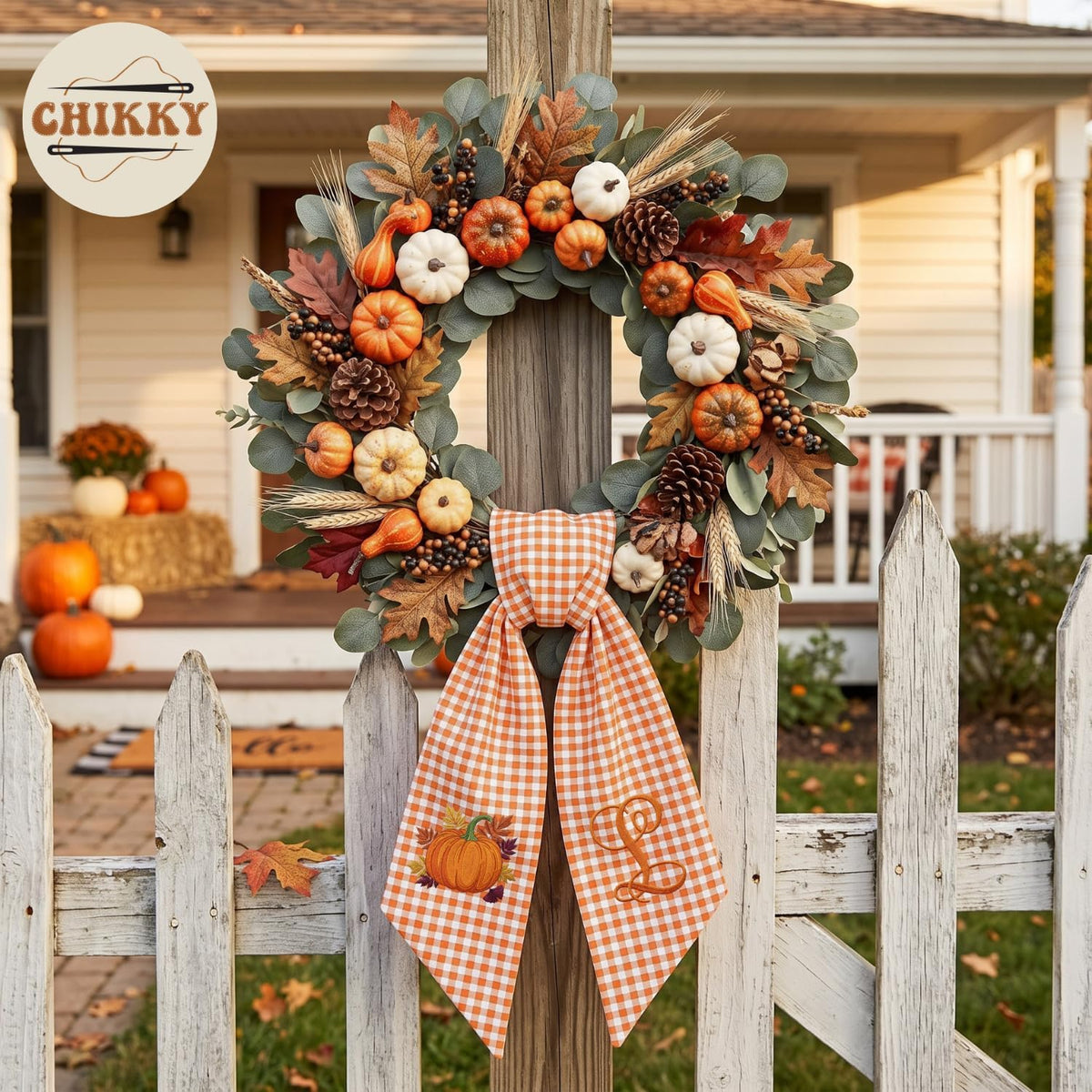 Halloween Personalized Wreath Sash — image 5
