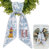 Patriotic Personalized Wreath Sash — 10 - USA Golden Retriever